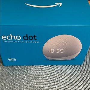 Amazon Echo Dot with Clock - Gray Smart Speaker